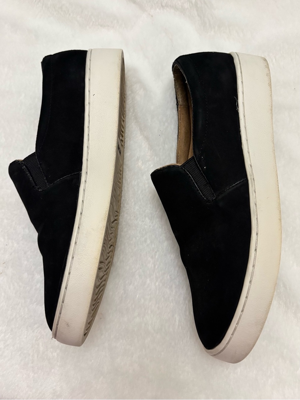 Vionic Black Nubuck Midi Slip On Sneaker Casual Chic Women’s Size 6 - Picture 5 of 9